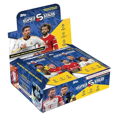 Topps UCC Superstars 23/24 - Full Box - 24 Päckchen UCC Superstars 2024 (8 Karten pro Päckchen/192 Karten) von Topps