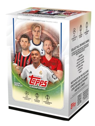 UEFA 2024/25 Topps Club-Wettbewerbe Vorteilsbox, 7 Packungen UEFA 2024/25 Topps Club-Wettbewerbe Vorteilsbox, 7 Packungen von Topps