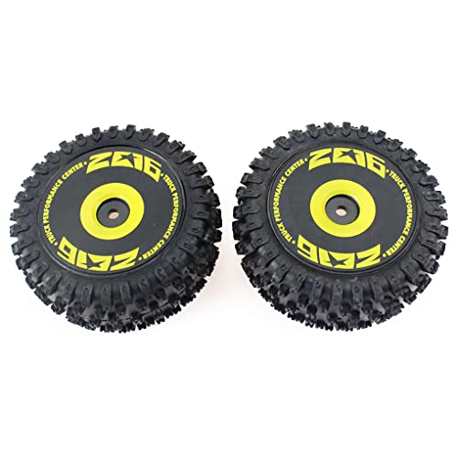 2 Stück 1/14 RC Auto Hinterreifen Upgraded Fahrzeug Ersatzteile Reifen Set Zubehör Ersatz für WLtoys 144010 von Topsevie