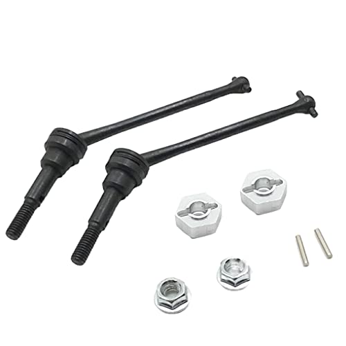 Front Drive Shaft Coupler 1:12 Remote Control Upgrade Modification Part Replacement for Wltoys 12423 12427 12428, Silber von Topsevie