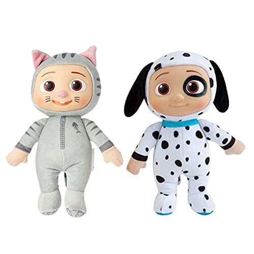 CoComelon JJ Kitty & Puppy Plüschtier-Spielzeug, 2 Stück, 20,3 cm Plüsch, für Kinder ab 18 Monaten von Toptoys2u Bargain Bundles