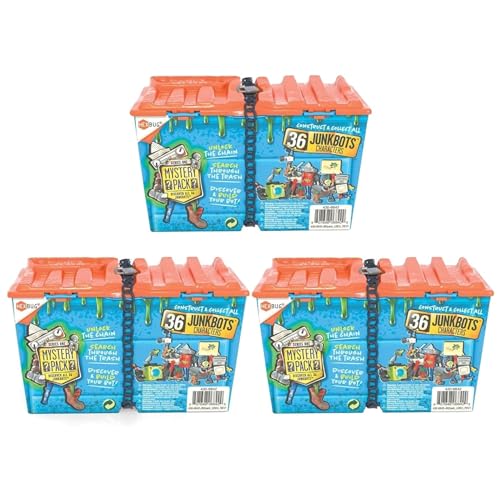 Hexbug Junkbots - Dumpster with 2 Unique Characters to Assemble in Each Box - Pack of 3 von Toptoys2u Bargain Bundles