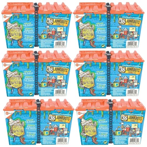 Hexbug Junkbots - Dumpster with 2 Unique Characters to Assemble in Each Box - Pack of 6 von Toptoys2u Bargain Bundles
