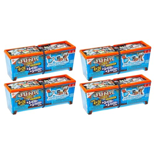 Hexbug Junkbots - Industrial Dumpster with 4 Unique Characters to Assemble in Each Box - Pack of 4 von Toptoys2u Bargain Bundles