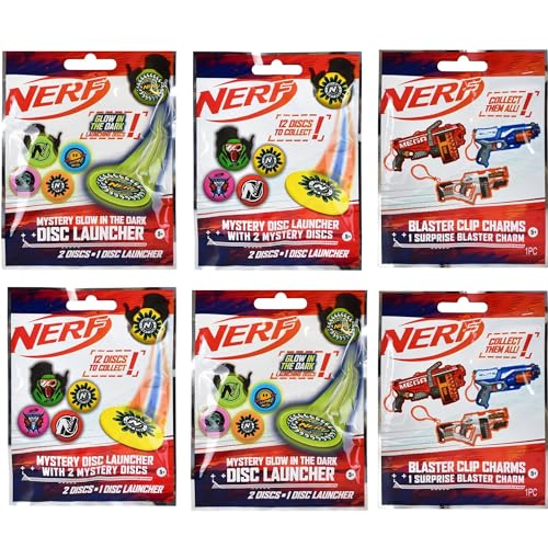 Nerf - Blind Bag Party Favor Sets - 2 von jedem Stil, 6 Stück von Toptoys2u Bargain Bundles