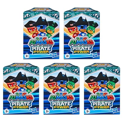 PJ Masks Gelenkige Spielfiguren und Zubehör Blind Box Sets – (5x Pirate Power Blind Boxes) von Toptoys2u Bargain Bundles