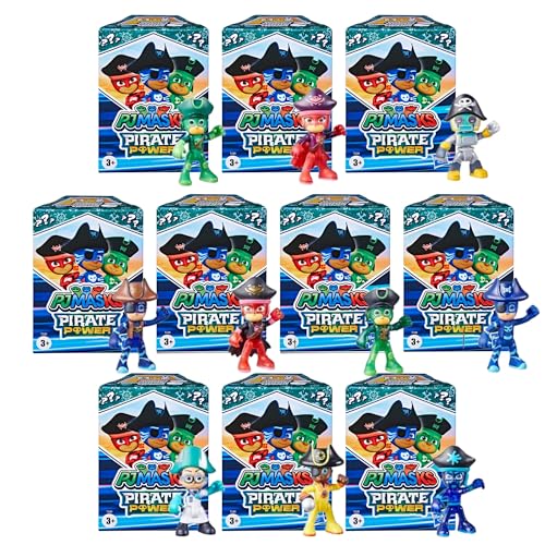 Toptoys2u Bundles PJ Masks Gelenkige Spielfiguren und Zubehör Blind Box Sets – (komplettes Set von Piratenkraft) von Toptoys2u Bargain Bundles