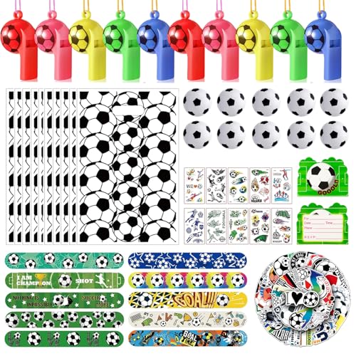 Topzora Fußball Party Mitgebsel Kinder mit Fussball Einladungskarten, Armband, Fußball , Trillerpfeife, Tattoos, Partei Geschenk Taschen, Mitgebsel Kindergeburtstag Fussball für Kindergeburtstage Topzora Fußball Party Mitgebsel Kinder mit Fussball Einladungskarten, Armband, Fußball , Trillerpfeife, Tattoos, Partei Geschenk Taschen, Mitgebsel Kindergeburtstag Fussball für Kindergeburtstage von Topzora