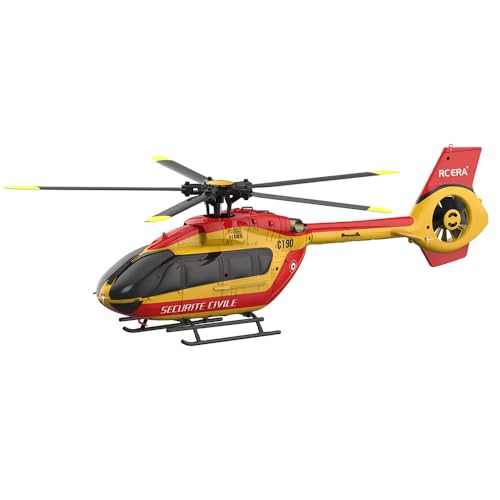 Torcster Hubschrauber H-145 gelb Brushless 6G 335mm RTF 2,4G Ferngesteuert 3D Anfänger Indoor Heli von Torcster