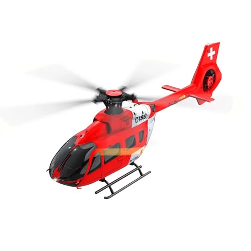 Torcster Hubschrauber H-145 rot Brushless 6G 335mm RTF 2,4G Ferngesteuert 3D Anfänger Indoor Heli von Torcster