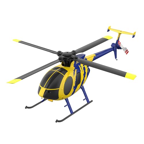 Torcster Hubschrauber Hughes MD-500E 6G 239mm RTF 2,4G Ferngesteuert 3D Anfänger Indoor Heli von Torcster