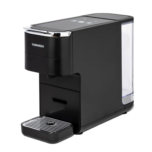 Tornado LA TCM7042-GS Machine À CAFÉ 5-EN-1, Compatible NESPRESSO, Dolce Gusto, LAVAZZA Blue, ESE ET CAFÉ MOULU, 20 Bars, 1,5 L Tornado LA TCM7042-GS Machine À CAFÉ 5-EN-1, Compatible NESPRESSO, Dolce Gusto, LAVAZZA Blue, ESE ET CAFÉ MOULU, 20 Bars, 1,5 L von Tornado