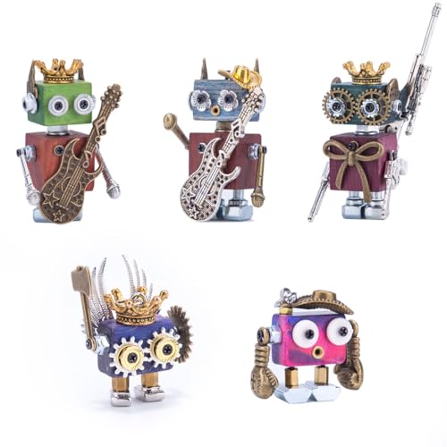 3D Puzzle Aku Musician Series, 5in1 DIY Steampunk Figuren Bausatz Holz, DIY Schlüsselanhänger, Metall Bastelset Sammler- & Geschenkidee, Cosplay Zubehör Holz Puzzle 3D Puzzle Aku Musician Series, 5in1 DIY Steampunk Figuren Bausatz Holz, DIY Schlüsselanhänger, Metall Bastelset Sammler- & Geschenkidee, Cosplay Zubehör Holz Puzzle von Torquino