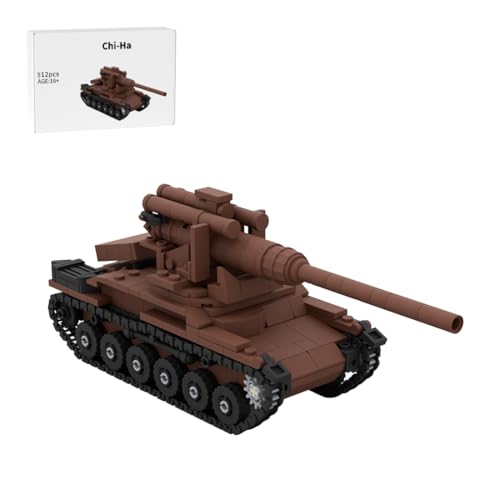 Torquino Chi-Ha WWII Panzer Baustein, Japanische Armee Hauptkampfpanzer Modellbausatz, Militärfahrzeug Bausätze, Sammlerstück, Armee-Modell für Erwachsene, 512 Teile Torquino Chi-Ha WWII Panzer Baustein, Japanische Armee Hauptkampfpanzer Modellbausatz, Militärfahrzeug Bausätze, Sammlerstück, Armee-Modell für Erwachsene, 512 Teile von Torquino