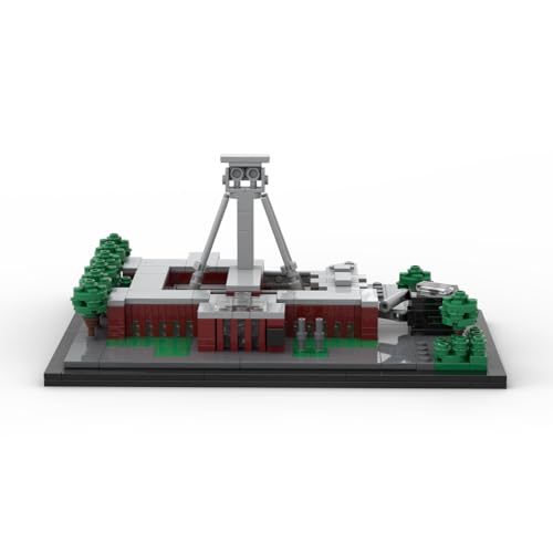 Torquino Deutschland Architecture Bausteine, Deutschland Bergbau Museum Architektur Modellbausatz, Weltberühmte Wahrzeichen Modell für Erwachsene, MOC-181258, 558 Teile von Torquino