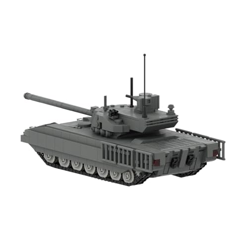 Torquino Militär Panzer Bausteine Set, 1:35 Maßstab T-14 Armata-MBT Kampfpanzer Modell Bausatz, Militärfahrzeug Baukästen, Sammelbare Armee Modelle für Erwachsene, MOC-89749, 1280 Teile von Torquino