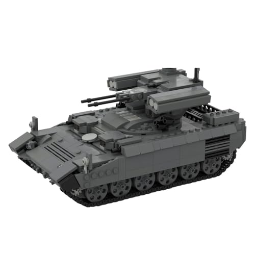 Torquino Militär Panzer Bausteine Set, BMPT-72 Kampfpanzer Modell Bausatz, Militärfahrzeug Baukästen, Sammelbare Armee Modelle für Erwachsene, MOC-89749, 1303 Teile von Torquino