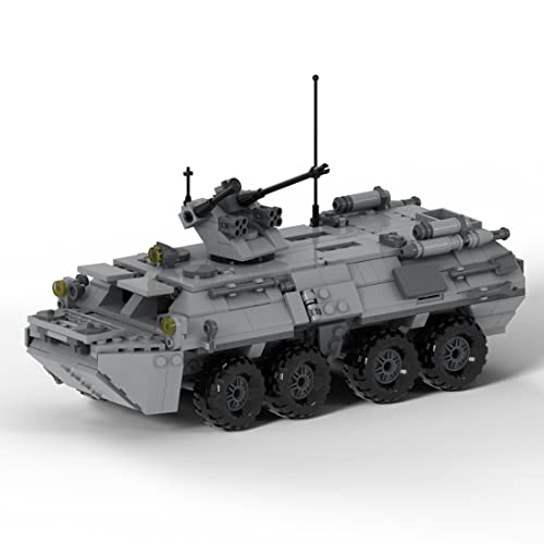 Torquino Militär Panzer Bausteine Set, BTR-82A Kampfpanzer Modell Bausatz, Militärfahrzeug Baukästen, Sammelbare Armee Modelle für Erwachsene, MOC-39493, 801 Teile Torquino Militär Panzer Bausteine Set, BTR-82A Kampfpanzer Modell Bausatz, Militärfahrzeug Baukästen, Sammelbare Armee Modelle für Erwachsene, MOC-39493, 801 Teile von Torquino