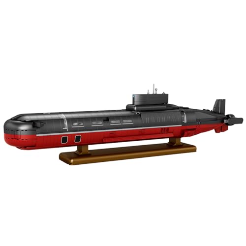 Torquino U-Boot Bauklötze Set, 1:250 Maßstab 941 Atom-U-Boot Modellbaukasten, Sammel Baukasten für Militärbegeisterte, MOC-193085(2895PCS) von Torquino