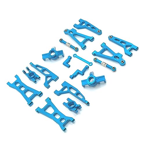 Torribala Lenker-Gruppe Schwenkarm für 16207 16208 16209 16210 H16 Ferngesteuertes Auto Ersatzteil-Set aus Metall, Blau Torribala Lenker-Gruppe Schwenkarm für 16207 16208 16209 16210 H16 Ferngesteuertes Auto Ersatzteil-Set aus Metall, Blau von Torribala