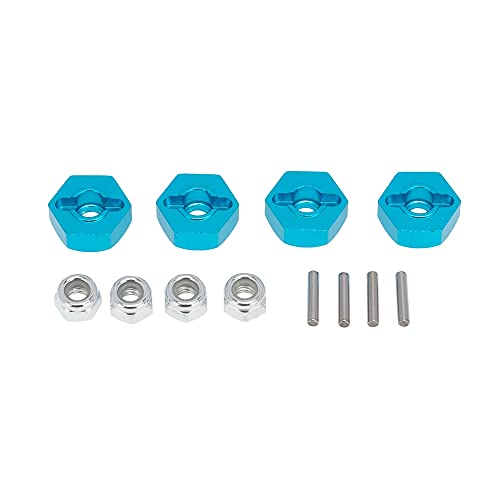 Torsten 4 StüCke Metall 12MM Wheel Hex Adapter für TT01 TT-01 TT02 XV01 TB-04-01N 1/10 RC Auto Upgrade Teile von Torsten