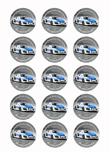 Cubcake,Polizei Auto, Muffin mit Wunschname, Zuckerbild, Geburtstag, Essbares Foto für Muffins, vorgestanzt, Tortenbild, Muffin 15 Stück a ca. Ø 5cm - Super Qualität, 06806M Cubcake,Polizei Auto, Muffin mit Wunschname, Zuckerbild, Geburtstag, Essbares Foto für Muffins, vorgestanzt, Tortenbild, Muffin 15 Stück a ca. Ø 5cm - Super Qualität, 06806M von Torten-colorful 7/24