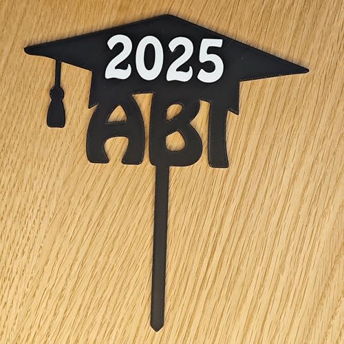 CAKETOPPER ABITUR 2025 schwarz CAKETOPPER ABITUR 2025 schwarz von Tortenpixel