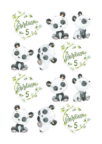 Panda Muffinauflegre Cake Topper | Oblate oder Fondantpapier | personalisiert mit Text Panda Muffinauflegre Cake Topper | Oblate oder Fondantpapier | personalisiert mit Text von Tortenpixel
