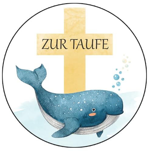 Tortenaufleger Kuchendeko 20 cm - Zur Taufe mit Wal und Kreuz aus Dekorpapier Plus VORGESTANZT Tortenaufleger Kuchendeko 20 cm - Zur Taufe mit Wal und Kreuz aus Dekorpapier Plus VORGESTANZT von Tortenpixel