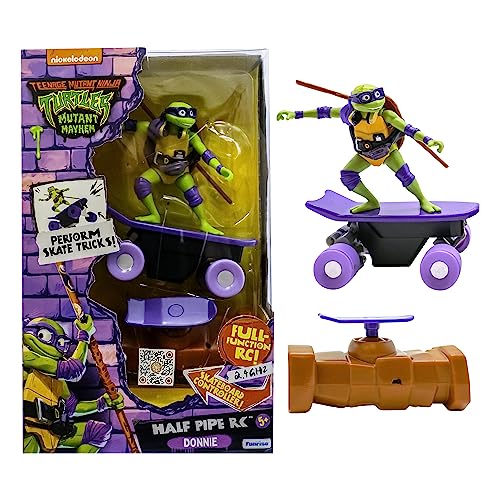Teenage Mutant Ninja Turtles | Mutant Mayhem Donatello | Teenage Mutant Ninja Turtles Fernstgesteuertes Half Pipe-Fahrzeug, Filmedition, Ninja Turtles Spielzeug und Geschenke ab 5 Jahre von Teenage Mutant Ninja Turtles