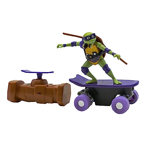 Teenage Mutant Ninja Turtles | Mutant Mayhem Donatello | Teenage Mutant Ninja Turtles Fernstgesteuertes Half Pipe-Fahrzeug, Filmedition, Ninja Turtles Spielzeug und Geschenke ab 5 Jahre von Teenage Mutant Ninja Turtles