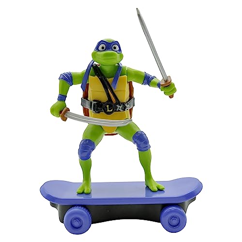 Teenage Mutant Ninja Turtles/Leonardo Mutant Mayhem Skate Spielzeug/TMNT Actionfiguren Sewer Shredders, Geschenkspielzeug, Alter 3+ von TEENAGE MUTANT NINJA