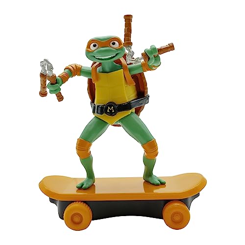 Teenage Mutant Ninja Turtles | Michelangelo Mutant Mayhem Skate Spielzeug | TMNT Actionfiguren Sewer Shredders, Geschenkspielzeug, Alter 3+ von TEENAGE MUTANT NINJA