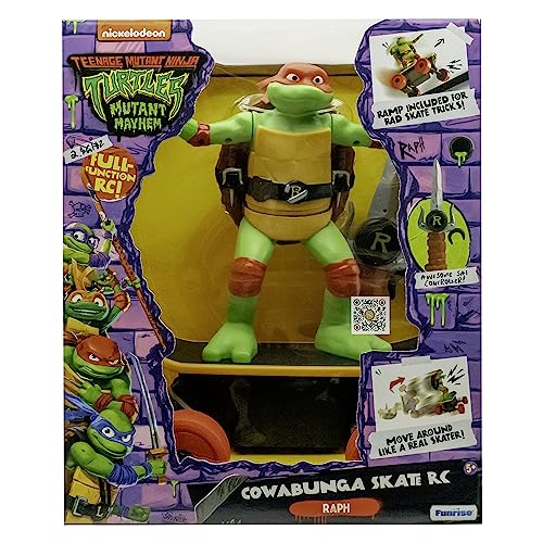 Teenage Mutant Ninja Turtles Raphael Mutant Mayhem TMNT Cowabunga Skate RC, Alter 5+ Geschenke & Spielzeug von Teenage Mutant Ninja Turtles