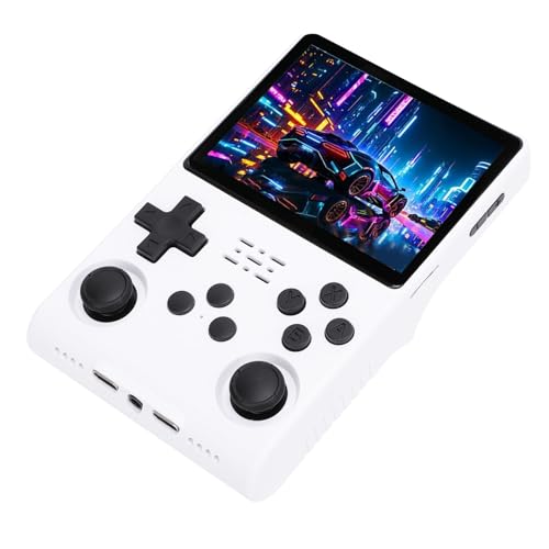 Tosuny R40S Pro Retro Video Handheld Spielkonsole, Retro Gaming Konsole, 3,5 Zoll Bildschirm IPS 640x480, 30000 Spiele, Game Player in 45 Emulatoren Gebaut (White) von Tosuny