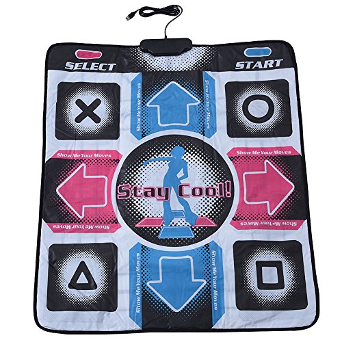 Tosuny Tanzunterlage rutschfeste verschleißfeste Tanzschritt Tanzmatte Dance Pad mit USB für PC von Tosuny