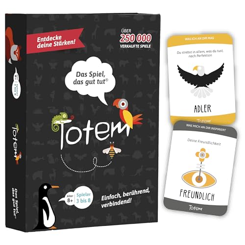 Totem – Das Spiel, das gut TUT | Kartenspiel für Erwachsene & Kinder – Team Building, Coaching, Therapie & Familienzeit | Fördert Selbstwertgefühl & emotionale Intelligenz (Originalausgabe Deutsch) von Totem the feel good game