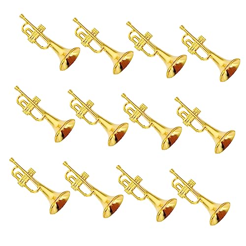 12 Stücke Mini Weihnachten Baum Dekorationen Instrument Modell Hause Festliche Decor von Totority