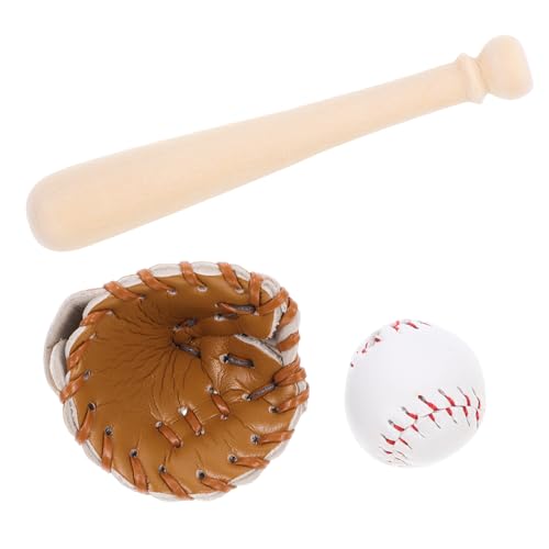 Totority 1 Satz Baseballset für Puppenhaus Teiliges mit Handschuh und Ball Dekorative Sportartikel für Kreative Mini Szenen und Rollenspiele Totority 1 Satz Baseballset für Puppenhaus Teiliges mit Handschuh und Ball Dekorative Sportartikel für Kreative Mini Szenen und Rollenspiele von Totority