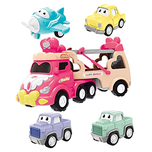 Totority 1 Satz Bildungsspielzeug Pull Back Auto für Mädchen Pinkes Inertialfahrzeug Truck ohne Batterien Interaktive Spielzeuge für Kleinkinder mit Kombinierbarem Transportboard Totority 1 Satz Bildungsspielzeug Pull Back Auto für Mädchen Pinkes Inertialfahrzeug Truck ohne Batterien Interaktive Spielzeuge für Kleinkinder mit Kombinierbarem Transportboard von Totority