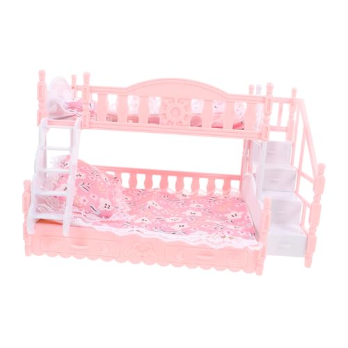 Totority 1 Satz Bunk Bed für Puppen Etagenbett Bettwäsche für Puppenhausmöbel Dekoratives Miniaturmöbel für Kreatives und Stilvolle Einrichtung Totority 1 Satz Bunk Bed für Puppen Etagenbett Bettwäsche für Puppenhausmöbel Dekoratives Miniaturmöbel für Kreatives und Stilvolle Einrichtung von Totority