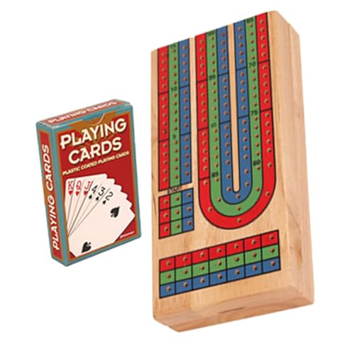 Totority 1 Satz Cribbage Brettspiel aus Holz Tragbares Tischspiel für Erwachsene Klassisches Gesellschaftsspiel mit Aufbewahrungsfach für Partys und Reisen Leicht und Langlebig Einfache Totority 1 Satz Cribbage Brettspiel aus Holz Tragbares Tischspiel für Erwachsene Klassisches Gesellschaftsspiel mit Aufbewahrungsfach für Partys und Reisen Leicht und Langlebig Einfache von Totority