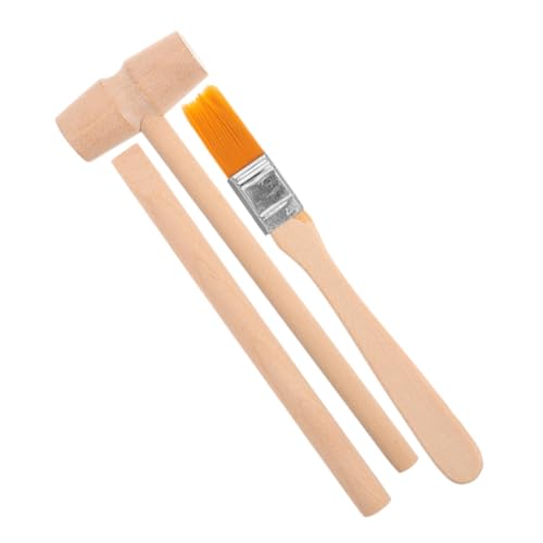Totority 1 Satz Kleines Excavation Tool Kit für Holzhammer Meißel und Pinsel Lernspielzeug für Archäologie und für Kreative Ausgrabungen und Entdeckungen von Totority