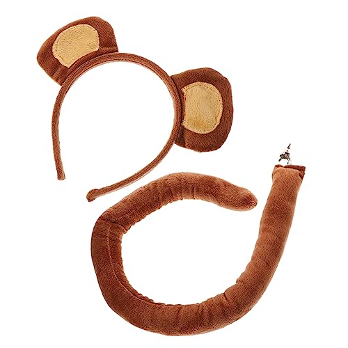 Totority 1 Satz Monkey Ohr Stirnband mit Tierkostüm Zubehör für Partys Cosplay und Bühnenaufführungen aus Leichtem Komfortablem Gefertigt Abnehmbar Totority 1 Satz Monkey Ohr Stirnband mit Tierkostüm Zubehör für Partys Cosplay und Bühnenaufführungen aus Leichtem Komfortablem Gefertigt Abnehmbar von Totority