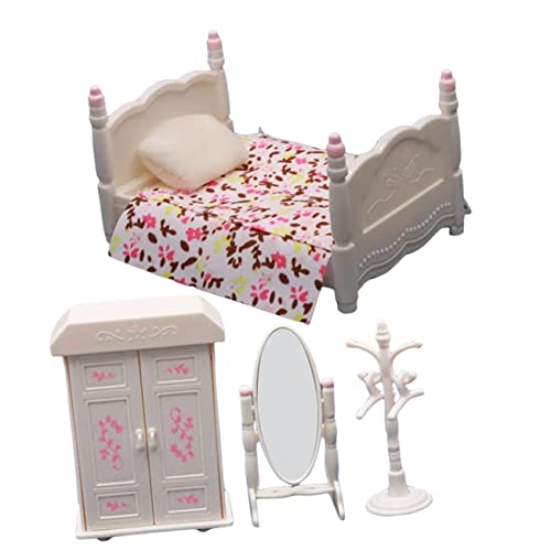 Totority 1 Satz Schlafzimmermöbel Realistisches Puppenhaus Zubehör für DIY Puppenhaus Dekoration mit Kommode Bett und Mehr für Kreative Spielwelten Totority 1 Satz Schlafzimmermöbel Realistisches Puppenhaus Zubehör für DIY Puppenhaus Dekoration mit Kommode Bett und Mehr für Kreative Spielwelten von Totority