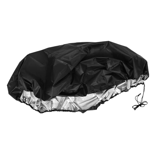 Totority 1 Satz Staubschutzhaube Sandkastenschutz klein Sandboxen Grube Kind Sandkastendach Sandkastenüberdachung mit Kordelzug Schutzhülle Polyester (Polyester) Black von Totority