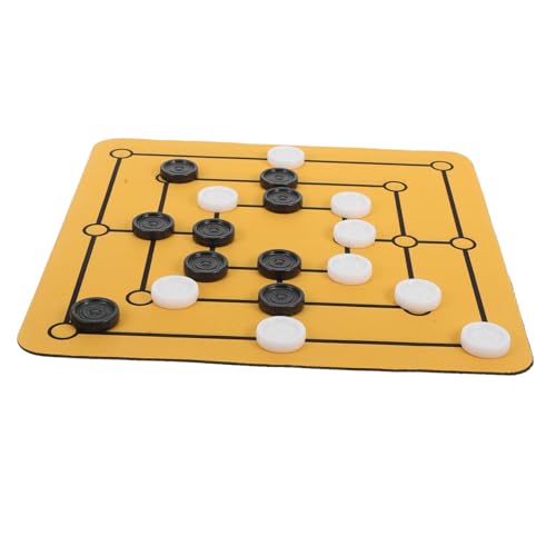 Totority 1 Satz Tragbares Schachbrettspiel Morris Spiel für Familie Tischspiel Unterhaltung Kompaktes Design für Feiertage und Versammlungen Multifunktional als Mauspad Totority 1 Satz Tragbares Schachbrettspiel Morris Spiel für Familie Tischspiel Unterhaltung Kompaktes Design für Feiertage und Versammlungen Multifunktional als Mauspad von Totority