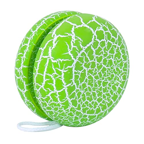 Totority 1 Stück Holz Yoyo Grünes Crack Yoyo für Pädagogisches für Jungen und Mädchen Fördert Farberkennung und Handgelenkkräftigung von Totority