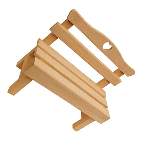 Totority 1 Stück Holzbank Dekorative Kleine Sitzbank für Puppenhaus und Garten Umweltfreundliches Möbelstück für Kreative Fotografie und Raumdekoration Einzigartiges Design für Totority 1 Stück Holzbank Dekorative Kleine Sitzbank für Puppenhaus und Garten Umweltfreundliches Möbelstück für Kreative Fotografie und Raumdekoration Einzigartiges Design für von Totority