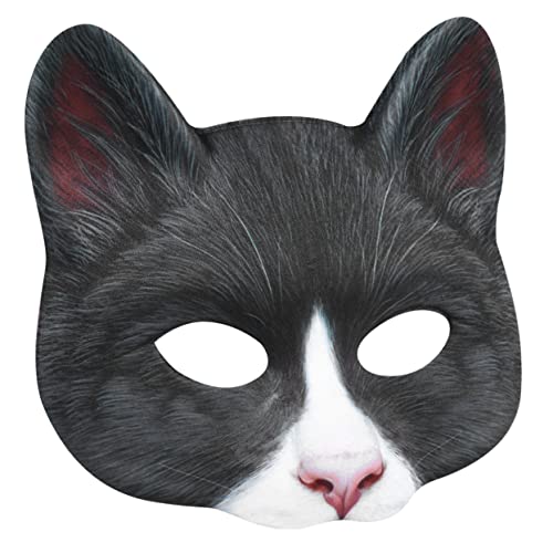 Totority 1 Stück Katzenmaske für Halloween Lustige Cosplay Maske für Karneval und Maskerade Tierkostüm Requisite Bequem und Hautfreundlich für Erwachsene und Geeignet von Totority